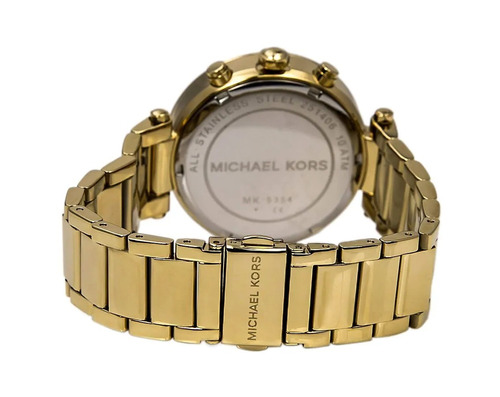 Relógio Michael Kors Original Dourado Com Estrasses