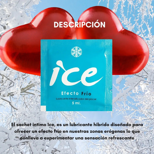 Lubricante Sachet Intimo Efecto Frio 5ml Marca Stella Nera Con Discreto