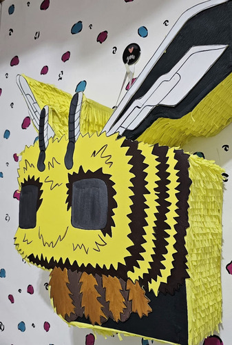 Piñata Minecraft Abeja Amarillo Abeja Minecraft Grande