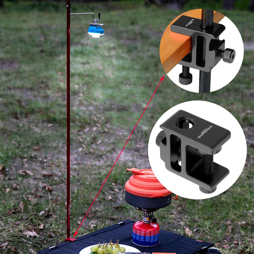 2 Soporte De Luz De Mesa Abrazadera De Mesa Altura Negro