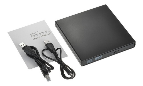 Imagen 2 de 6 de Externo Usb 2.0 Quemador De Cd Dvd Rw Quemador Lector Reprod