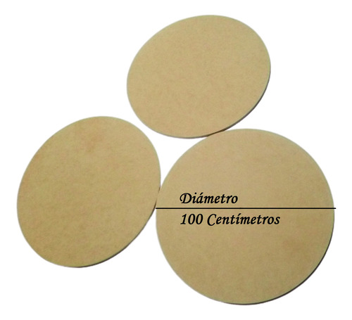 Círculos De Mdf 1 Metro De Diámetro, 3mm De Grosor (5 Pzs)