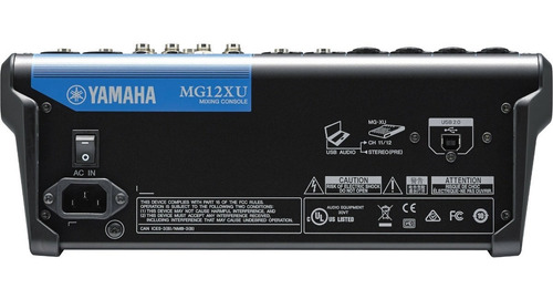Imagen 2 de 4 de Consola Analógica Yamaha Mg12xu 12 Canales Con Efectos