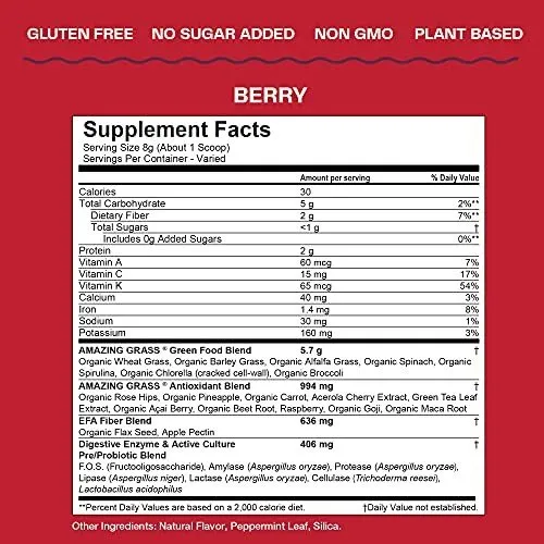 Amazing Grass Greens Blend Superfood: Super Greens Powder Co