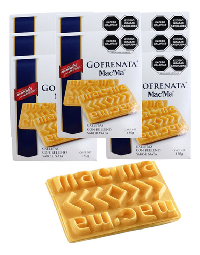 Gofrenata Galleta 150g Rellena Nata Mac Ma