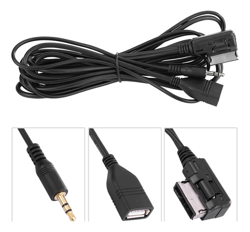 Cable Usb Auxiliar De Música Para Coche, Interfaz Ami Mmi Pa