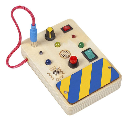 Interruptor Led Tablero Ocupado Montessori Botón De Juguete