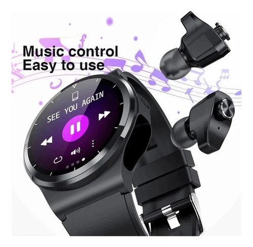 Auriculares Bluetooth 2 En 1 Para Reloj Inteligente