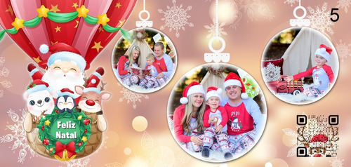 Imagem 2 de 9 de Caneca Chopp Natal Personalizada Foto E Vídeo Selfmania