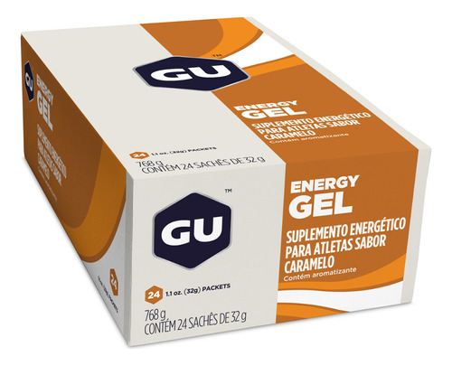 Gu Gel (caixa Com 24 Unid.) - Gu Energy Lab -  Sabor Caramelo