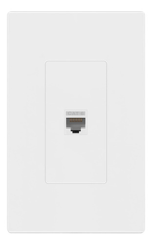 Enerlite Placa Pared Tornillo Puerto Modulo Conector Cat6 1