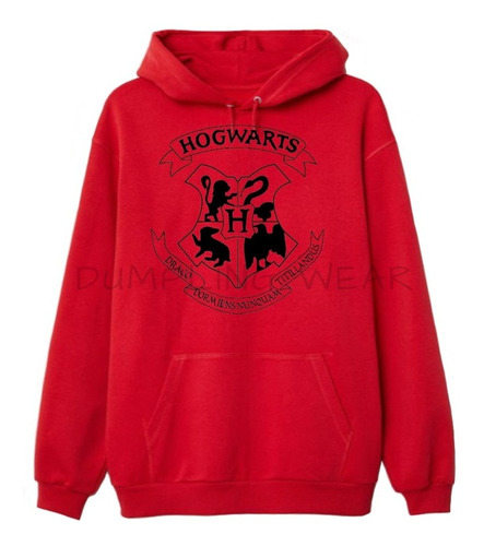 Buzo Canguro Capucha Hogwarts Harry Potter Unisex