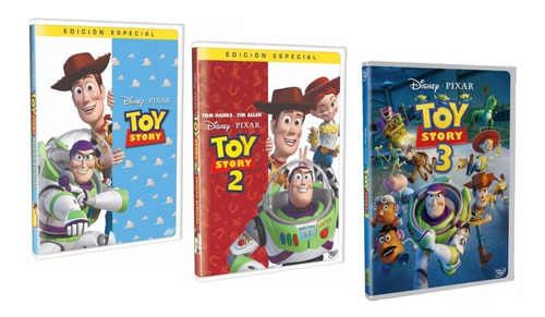 Dvd Toy Story 1, 2 Y 3 