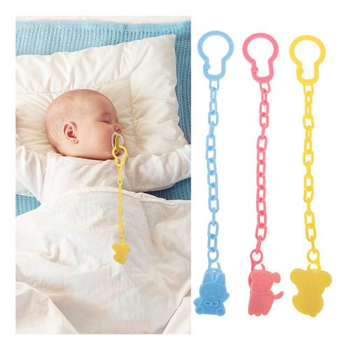 Cadena Para Morder Chupetes Con Dibujos Animados Para Bebés,