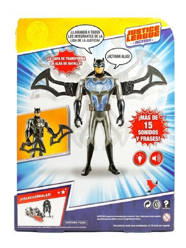 Batman Mision Aerea Alas Luz Sonido Dc Liga Justicia Nene C