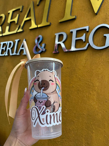 Vaso De Popote Personalizado