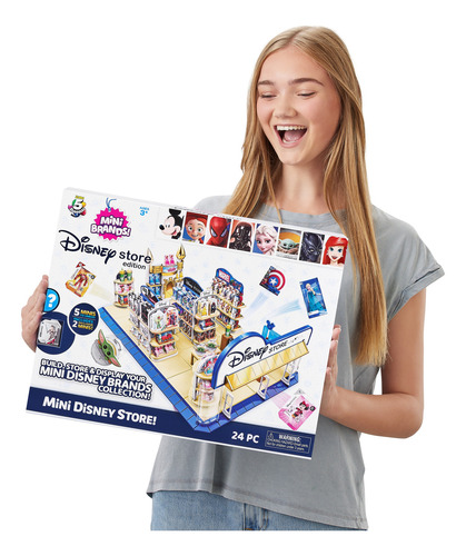 Zuru Mini Brands Disney Store Playset Con Cápsula Sorpresa