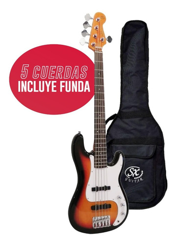 Bajo Electrico Sx Precision Bass 5 Cuerdas Fpb-62 5/c +funda