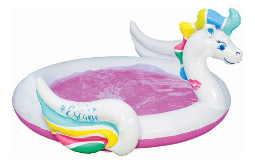 Piscina Pegasus Splash Diversión Acuática Infinita Para Toda