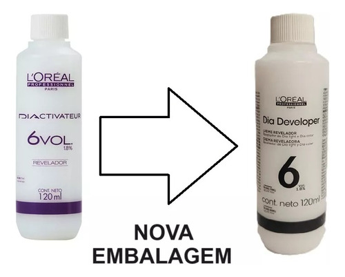 Kit 2 Unid Loreal Dia Developer Emulsão 120ml - 9 Volumes