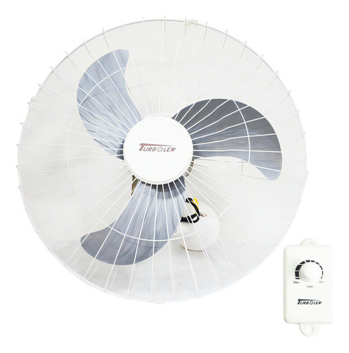 Ventilador Parede 60cm Industrial Turbo Turbão 3 Pás Branco Cor das pás Cinza Diâmetro 60 cm Material das pás Plástico 110V/220V