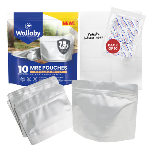 Wallaby Mre - Paquete De Bolsas De Tereftalato De Tereftalat