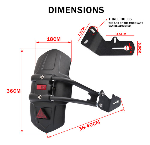 Guardabarros Trasero De Moto Para Yamaha Fz25 Fazer 250