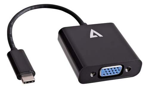 V7 V7ucvga-blk-1n Adaptador De Video Externo Vga Usb-c 3.1, 