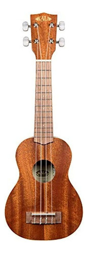 Ukelele Soprano Kala De Caoba Satinada Con Encuadernacion B