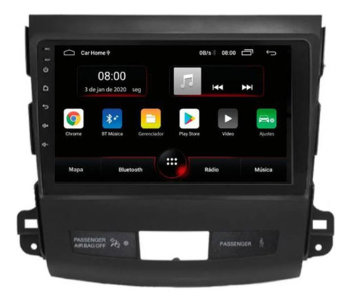 Central Multimidia Outlander 08 09 10 11 12 13 Tv Bt Gps