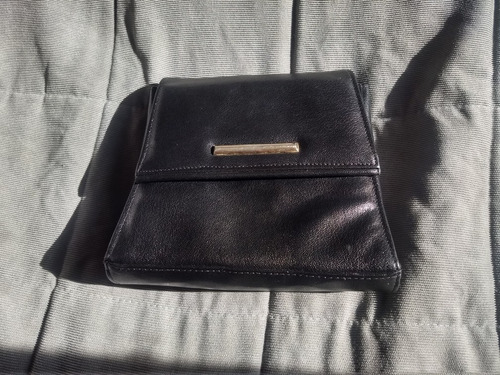 Cartera Negra Bandolera Cuero 