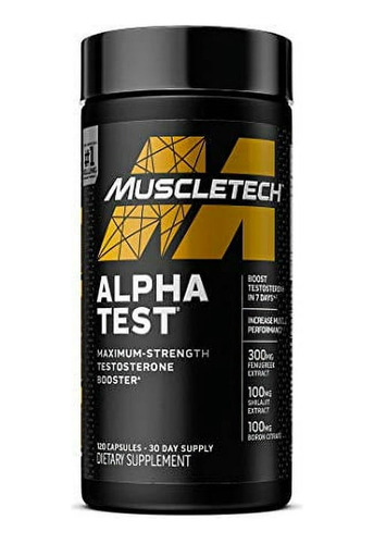 Alphatest-testosterone Booster.120 Capsulas,muscletech. 