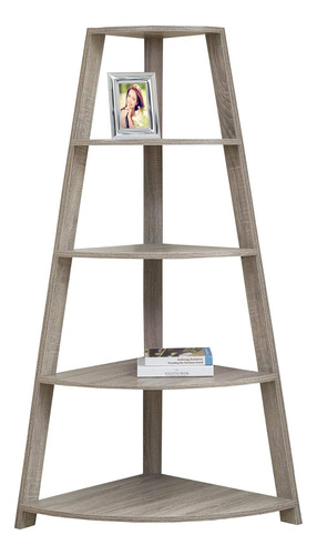 Monarch Specialties Dark Corner Accent Etagere Librería, 6.