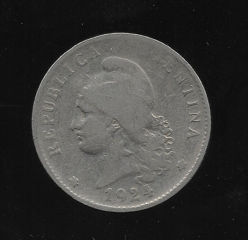 Ltc649. Moneda Nacional De 20 Centavos De 1924.