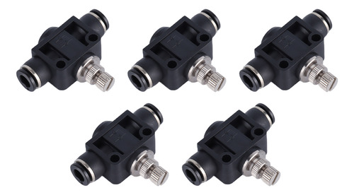 Conector Neumático, 5 Piezas, Válvula De Mariposa, Pvc Durad