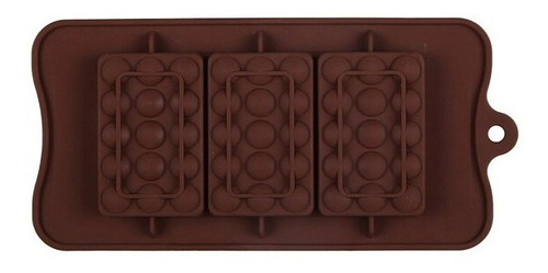 Molde Silicon Barra Chocolate 3 Cavidades 13304929
