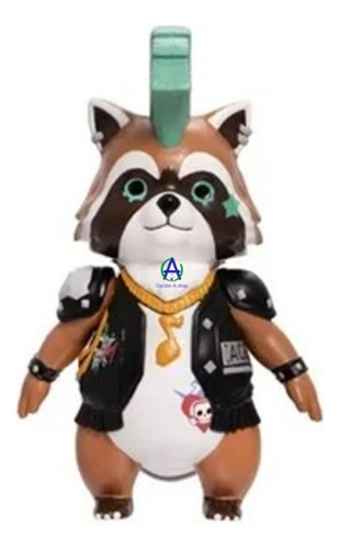 Rookie Free Fire Mascota Mapache Figura Coleccionable