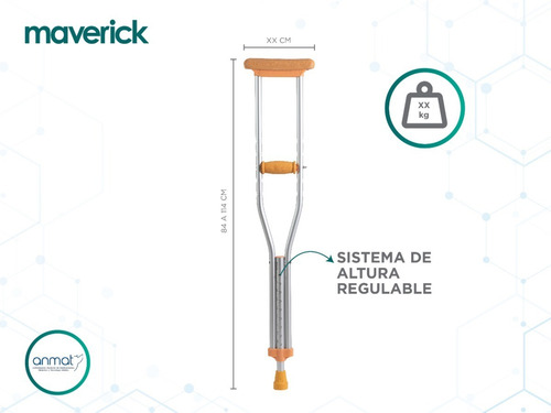Imagen 2 de 8 de Muletas De Aluminio Tamaño Niños Regulables Envío Gratis