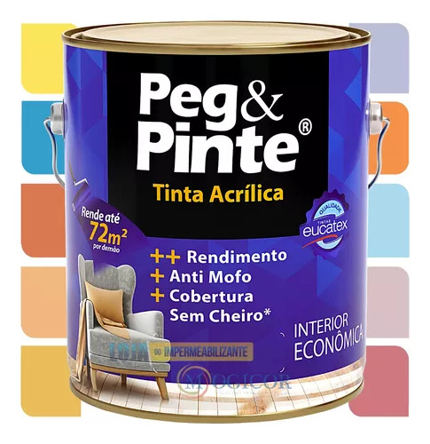 Tinta Anti Mofo Suvinil Coral Eucatex Sem Cheiro Parede 3,6l