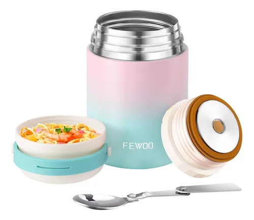 Termo De Comida Fewoo, Recipiente De Sopa De Almuerzo Aislad