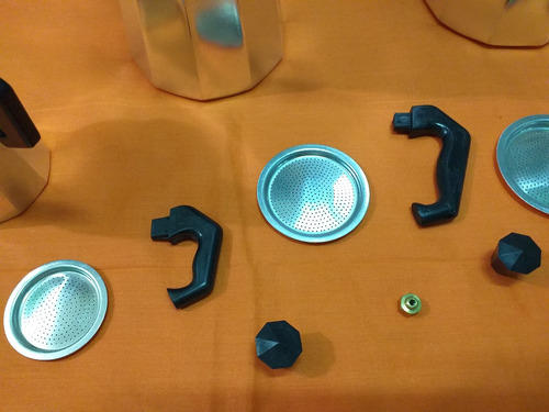 Imagen 10 de 10 de Repuesto Cafetera Primula 1 Taza Asa Perilla Goma Embud Kit