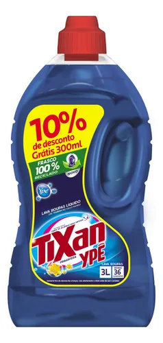 Lava Roupas Tixan Ypê Primavera frasco 3 Litros