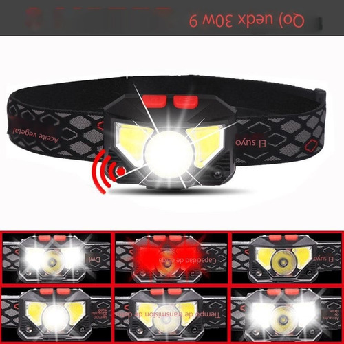 Pesca Nocturna Led Sensor De Luz Fuerte Faro Impermeable