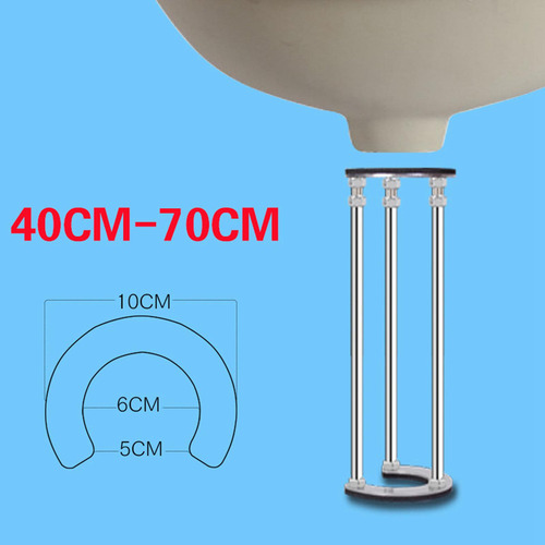 Juego De Soporte Para Fregadero 40 A 70 Cm Diámetro 10 Cm