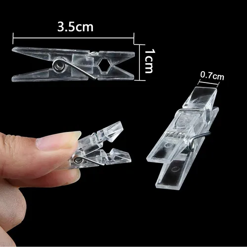Clips Para Fotos Angmln, 120 Piezas, Miniclips De Plástico D