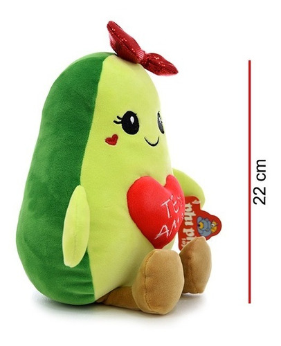 Imagen 3 de 4 de Peluche Palta Con Corazon 22cm Original Phi Phi Toys