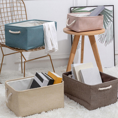 Cesta Plegable De Almacenamiento De Tela Organizador Pink_s