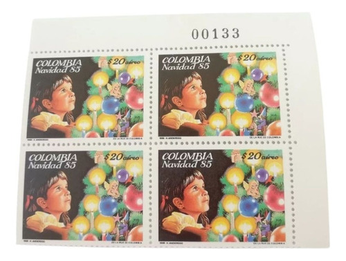   Estampilla Colombia Navidad 1985