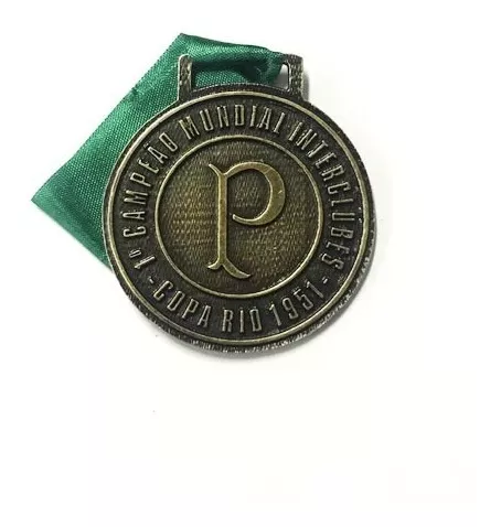 Medalha 70 Anos do Mundial do Palmeiras 1951 Cupro-Níquel Caravelas Coleções