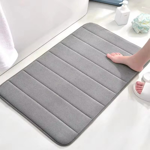 Hh Alfombra De Baño A Rayas Antideslizante, Lavable Y De
